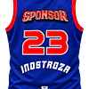 Camiseta de Basquetbol Il Campione Azul Zorro