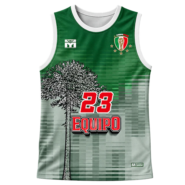 Camiseta de Basquetbol Il Campione Verde Araucaria