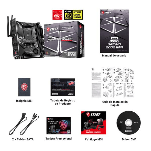 MSI MPG B550 GAMING PLUS Socket AM4 6