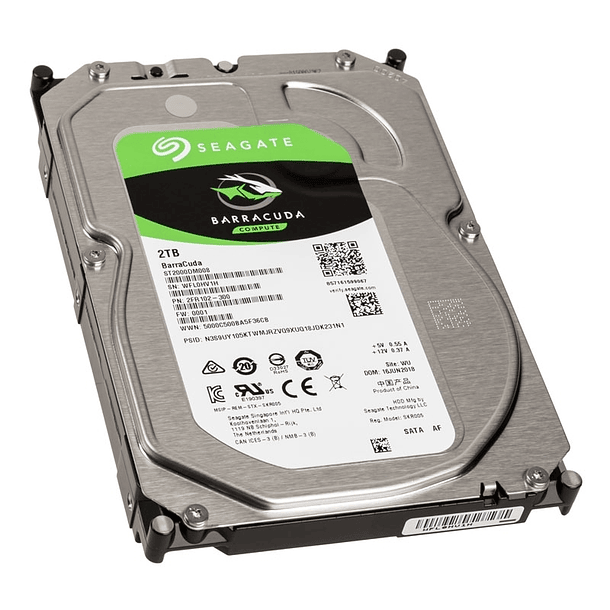  Seagate BarraCuda Compute HDD 2TB 3.5" SATA3