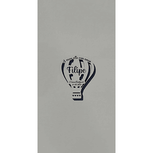 Íman Lembrança de Batizado - Balão de Ar Quente