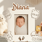 Moldura Personalizada Dados de Nascimento | Lembrança Recém-Nascido em MDF Branco - thumbnail 2