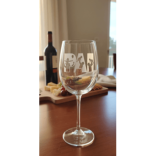 Taça de Vinho Personalizada Dia do Pai 460ml