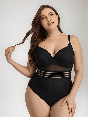 Traje De Baño Entero, Curvy  1pzaesp02
