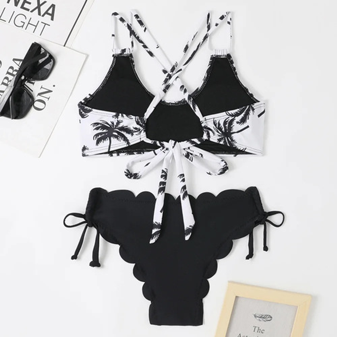 Bikini Con Estampado De Hojas - #01 3