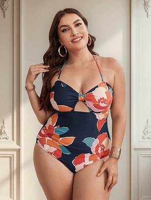 Traje De Baño Entero Tallas Grandes 1pzaesp0