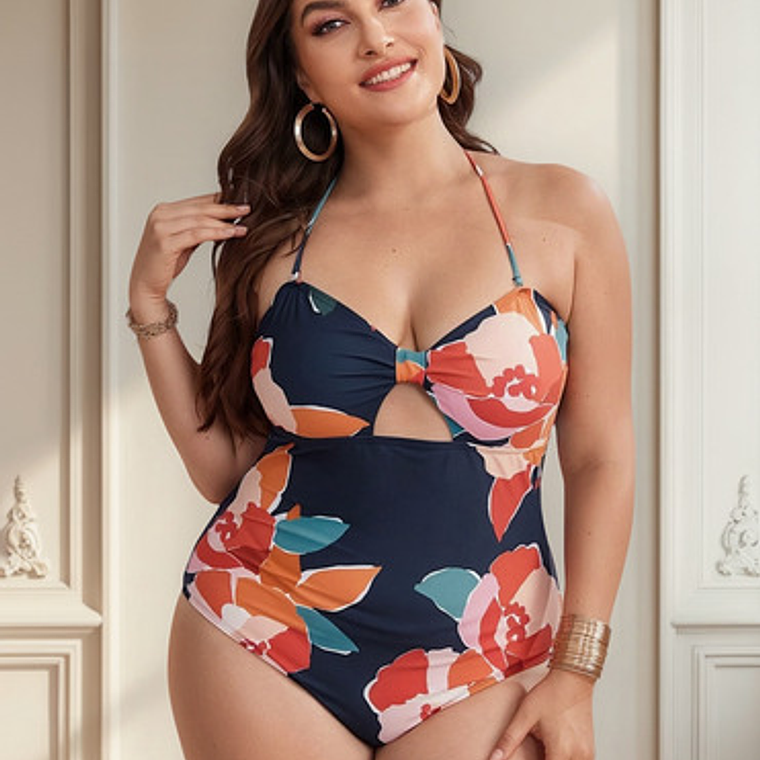 Traje De Baño Entero Tallas Grandes 1pzaesp0 1