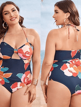 Traje De Baño Entero Tallas Grandes 1pzaesp0