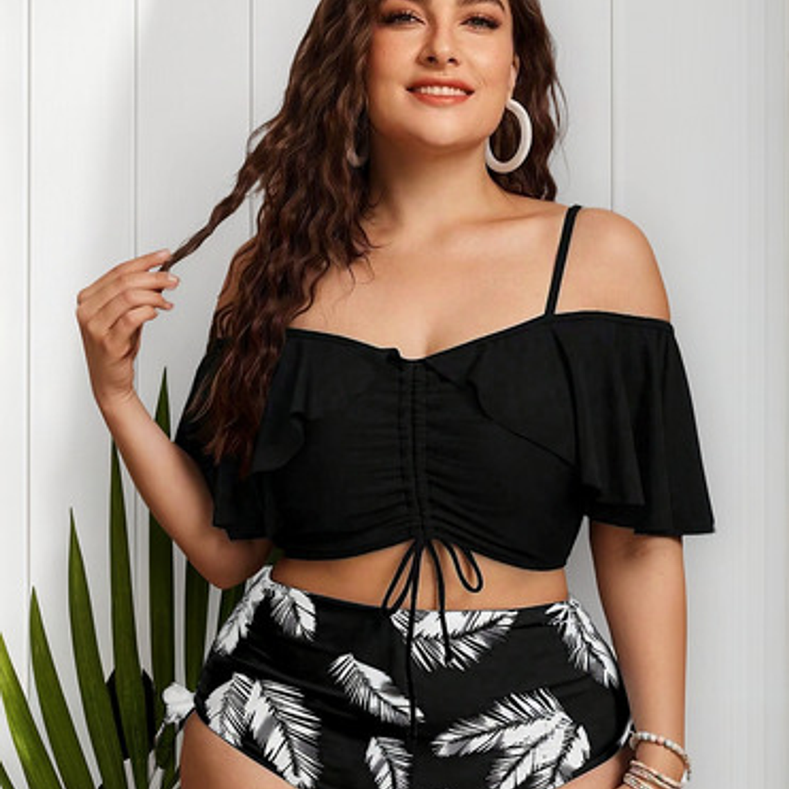 Bikini Tiro Alto Tallas Curvy - Bikga02 1