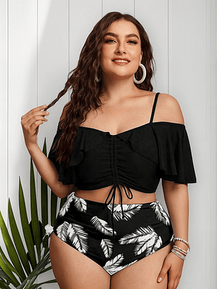 Bikini Tiro Alto Tallas Curvy - Bikga02