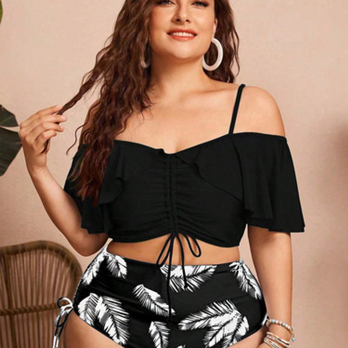 Bikini Tiro Alto Tallas Curvy - Bikga02 2