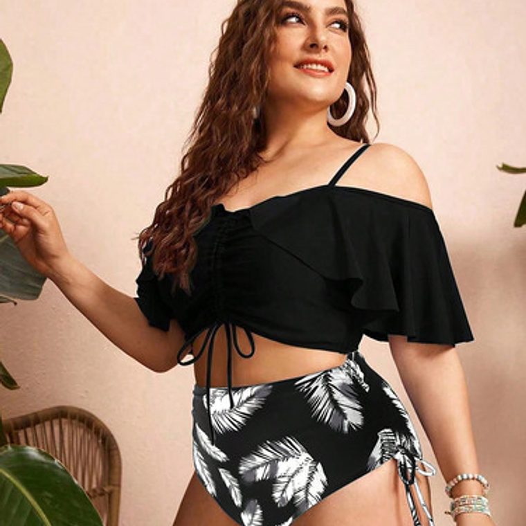 Bikini Tiro Alto Tallas Curvy - Bikga02 3