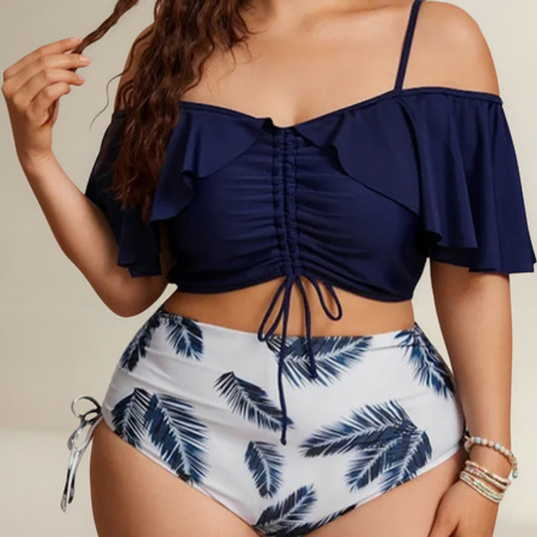 Bikini Tiro Alto Tallas Curvy - Bikga02 6