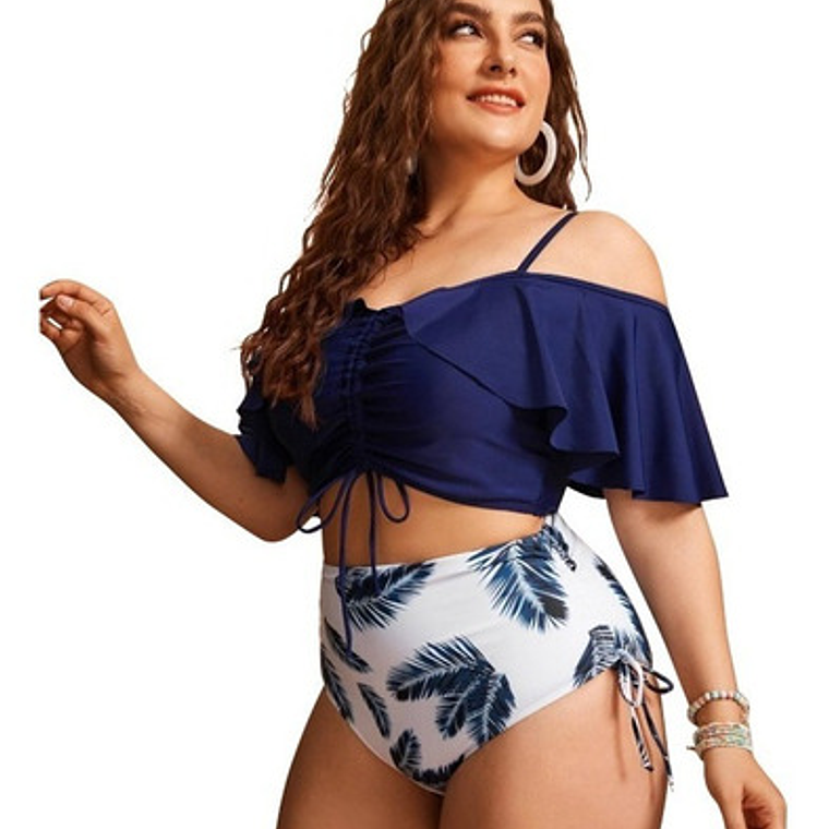 Bikini Tiro Alto Tallas Curvy - Bikga02 8