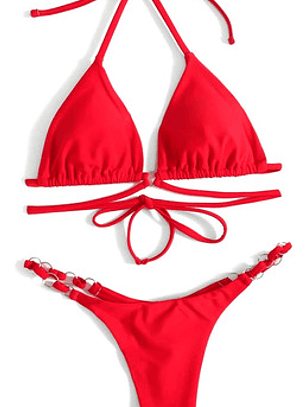 Bikini Tipo Tanga Rojo - Sr01