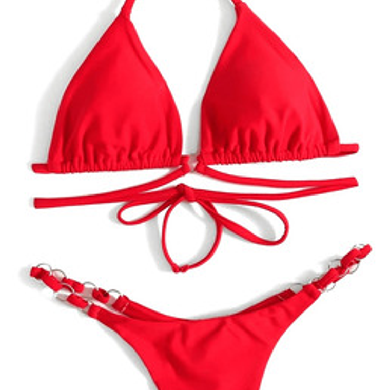Bikini Tipo Tanga Rojo - Sr01 1