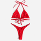 Bikini Tipo Tanga Rojo - Sr01 - Miniatura 2
