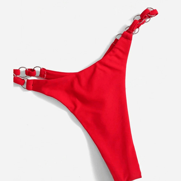 Bikini Tipo Tanga Rojo - Sr01 4