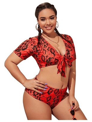 Bikini Tiro Alto Tallas Grandes - Bikg04m