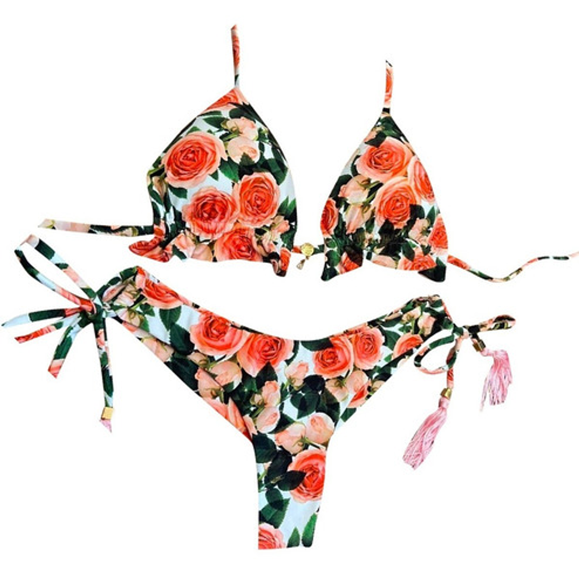 Bikini Tipo Tanga Color Floral - Bik02 2