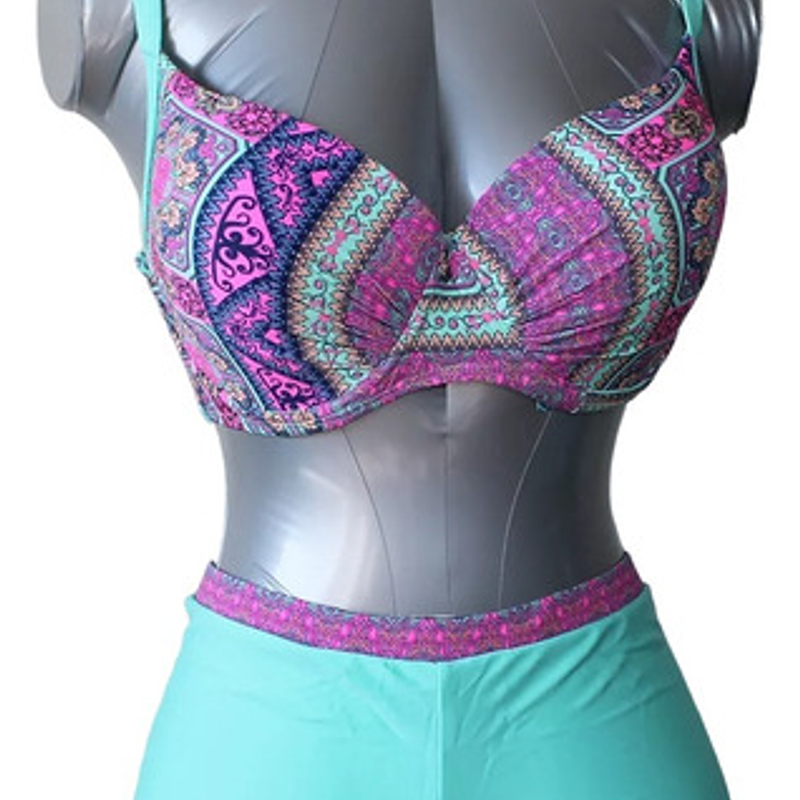 Bikini Tipo Short Tiro Alto 2 Piezas - Bikcshort/01 2