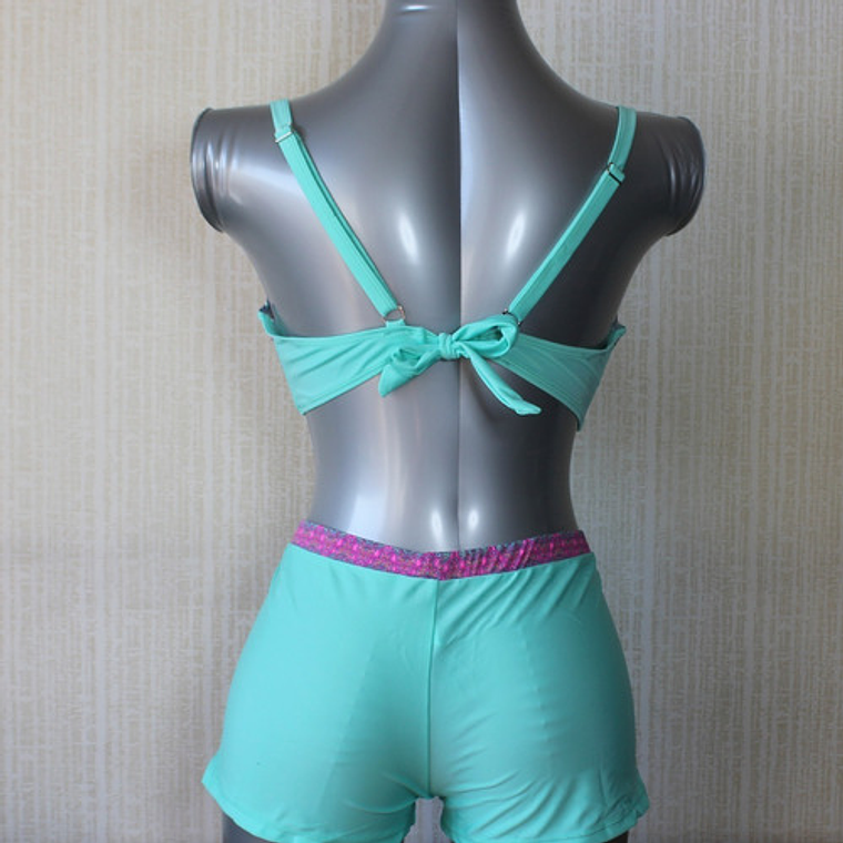 Bikini Tipo Short Tiro Alto 2 Piezas - Bikcshort/01 3