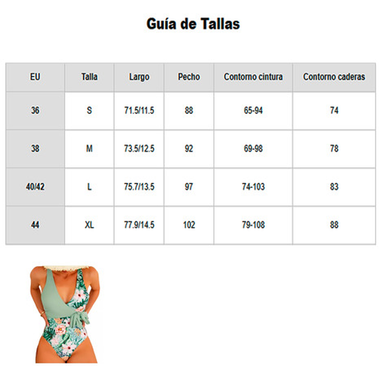 Traje De Baño Entero - Tropical 5