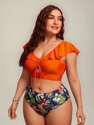 Bikini Tiro Alto Tallas Grandes - Bikg02