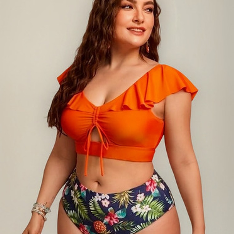 Bikini Tiro Alto Tallas Grandes - Bikg02 1