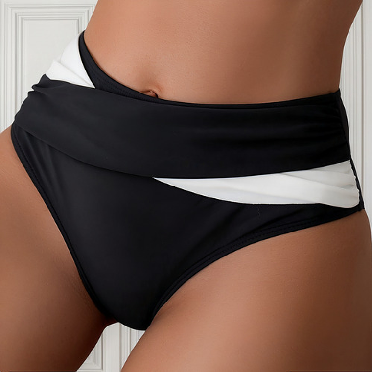 Calzon De Bikini Tiro Alto Cruzado - Orca 1