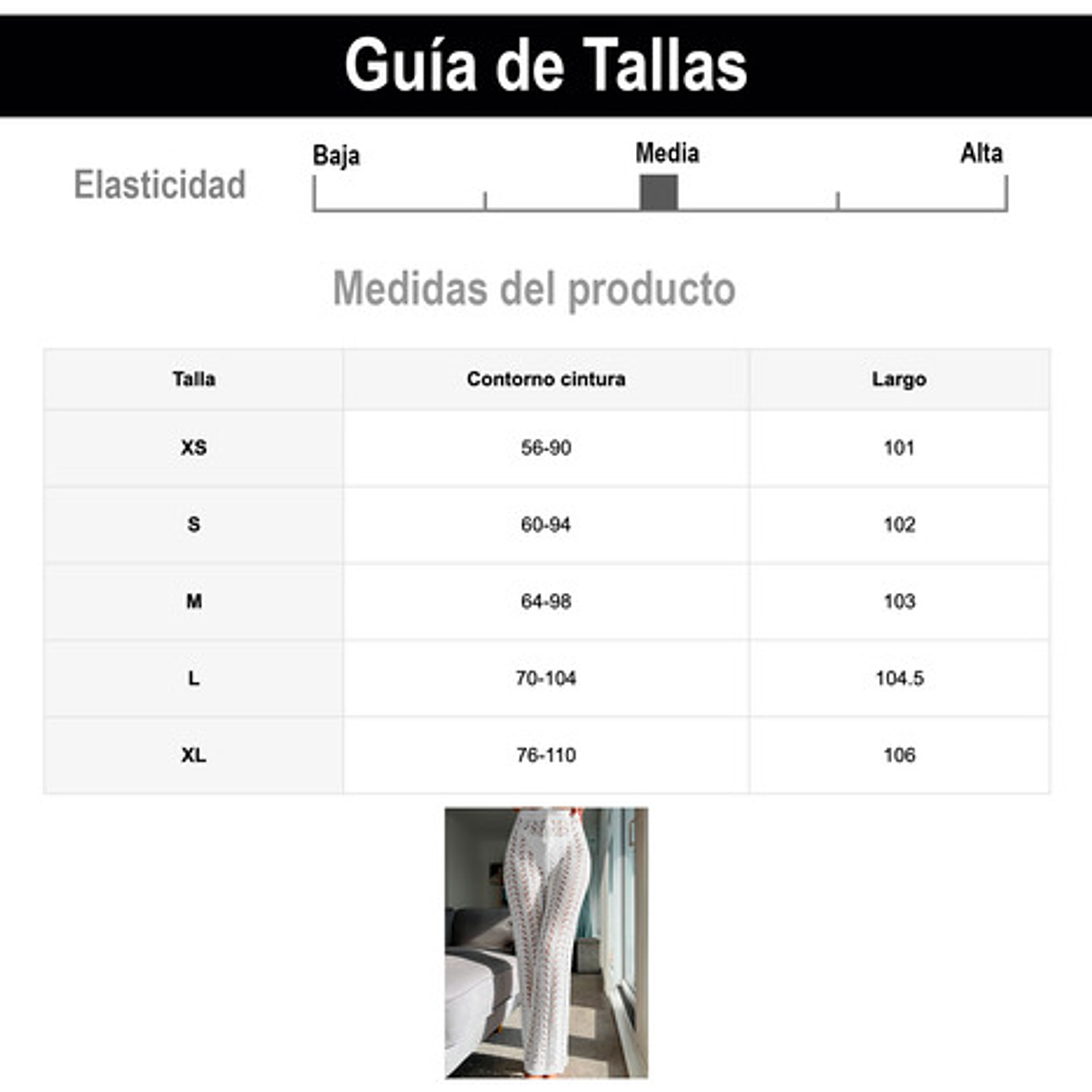 Salida De Playa O Piscina, Pantalones Cover Up Tipo Tejido 4