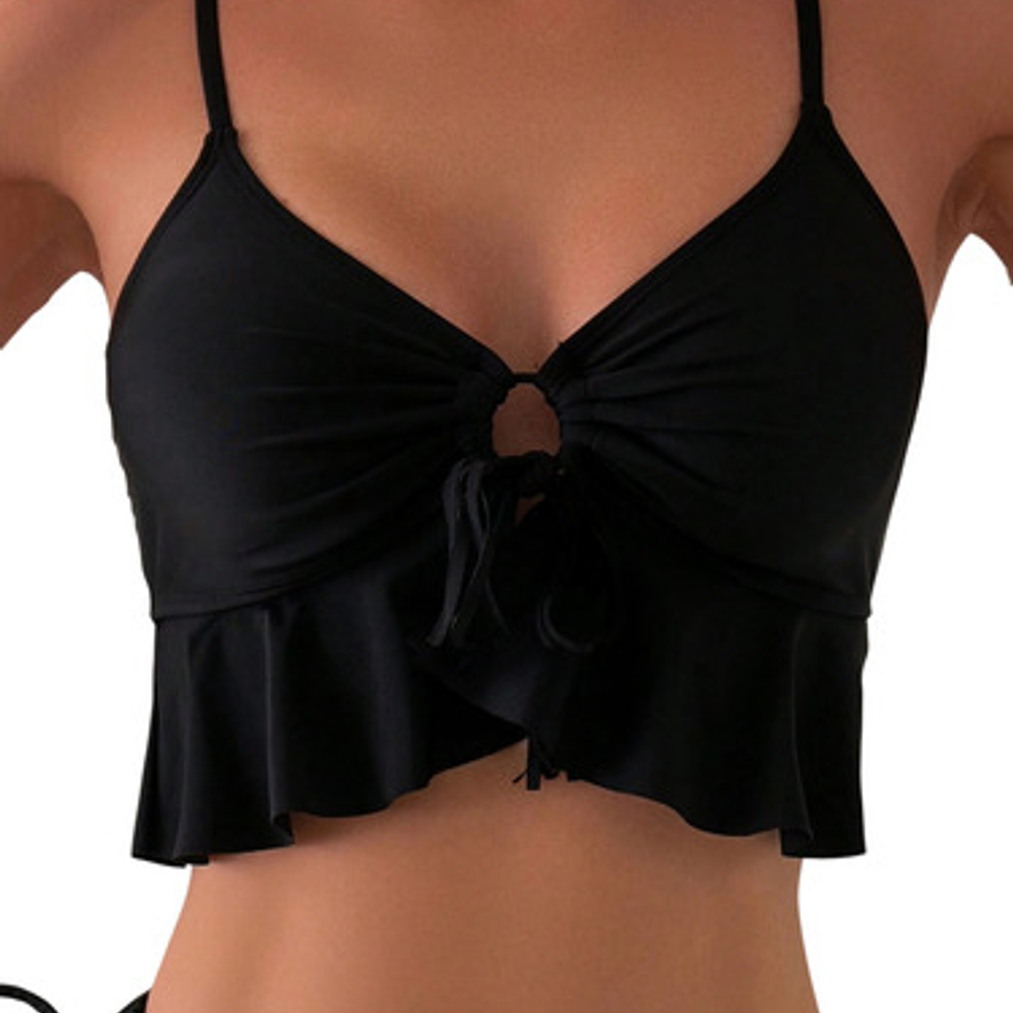 Bikini Tiro Alto Con Fleco - Mia 5