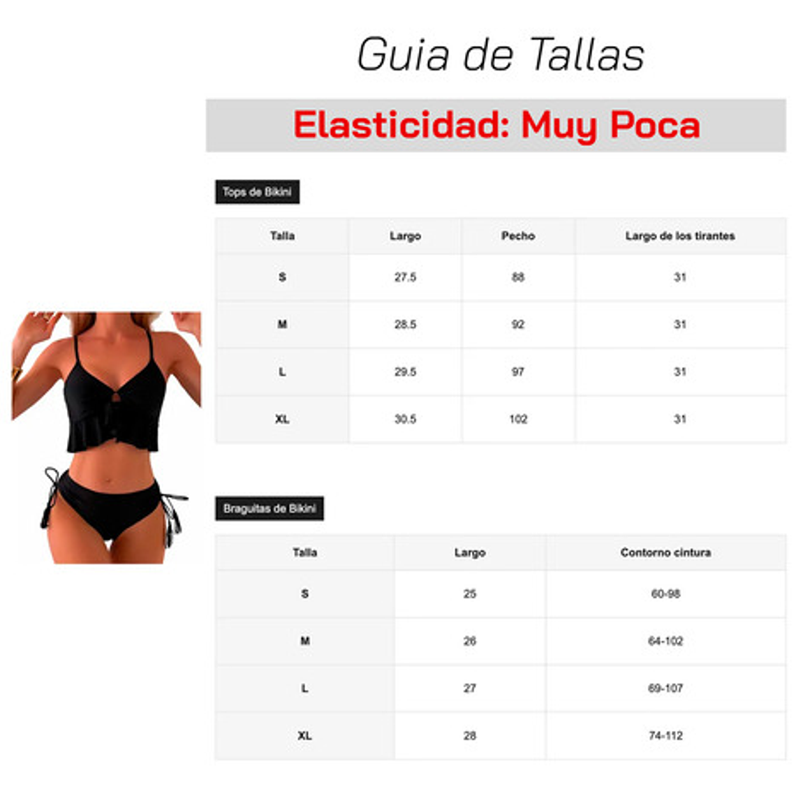 Bikini Tiro Alto Con Fleco - Mia 6