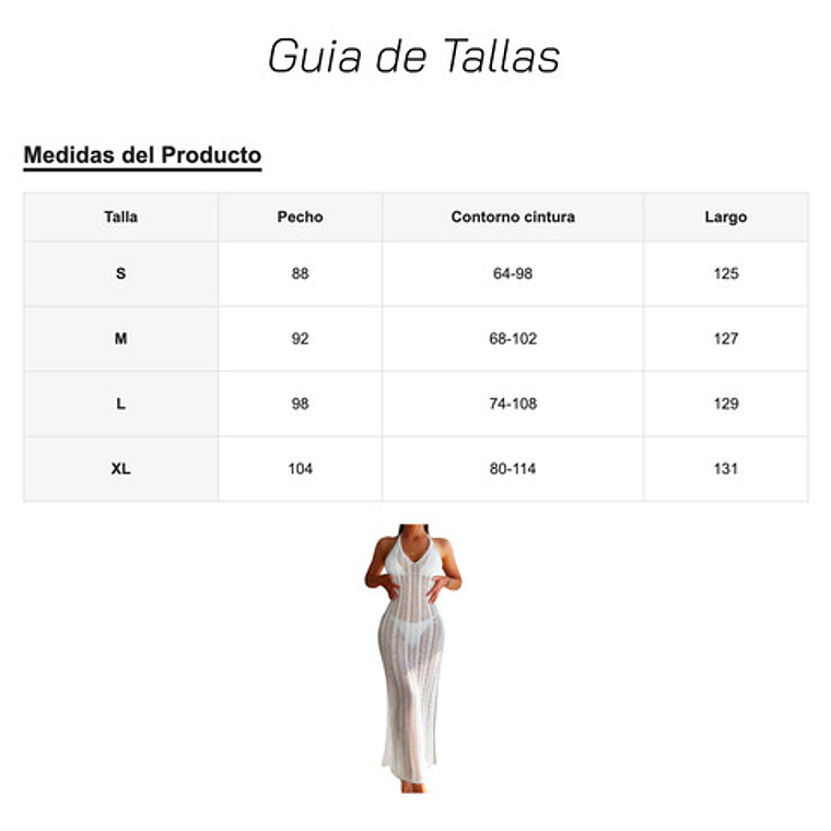 Salida De Playa, Vestido Playero Tipo Crochet - Andrea 5