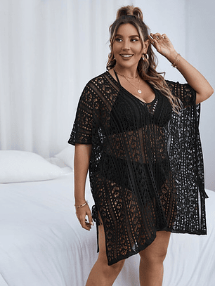 Salida De Playa, Vestido Playa O Piscina Talla Curvy - Brisa