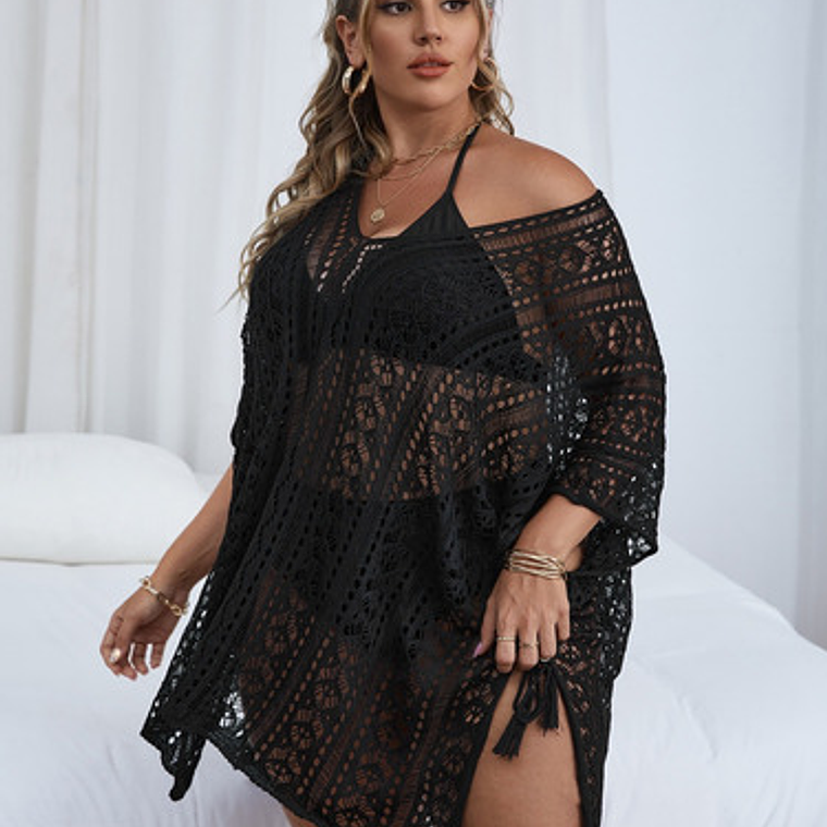 Salida De Playa, Vestido Playa O Piscina Talla Curvy - Brisa 3