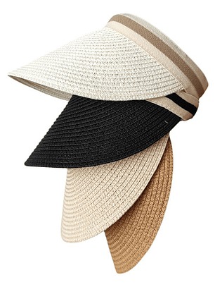 Sombrero Tipo Vincha Y Visera, Playa O Piscina