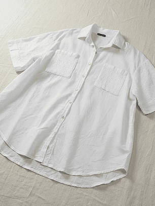 Salida De Playa O Piscina, Camisa Oversize Italiana