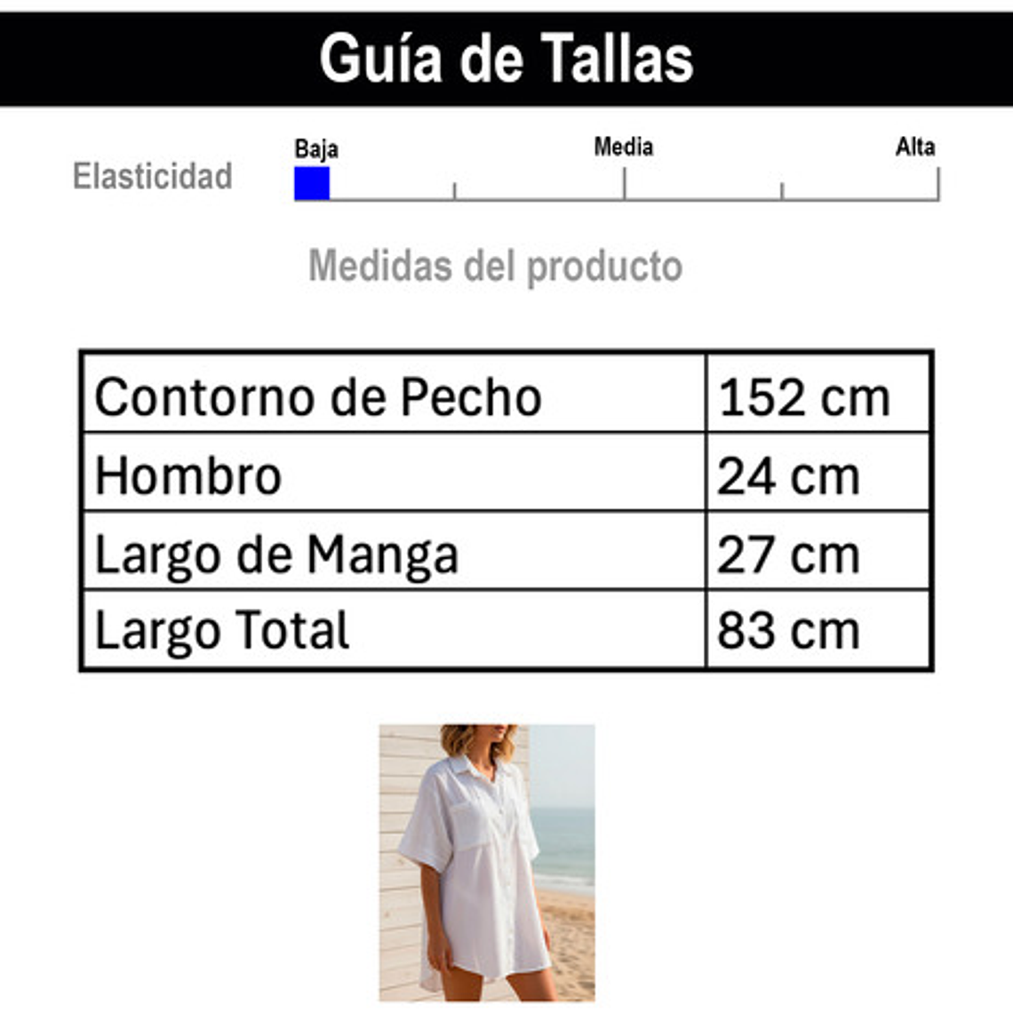 Salida De Playa O Piscina, Camisa Oversize Italiana 6