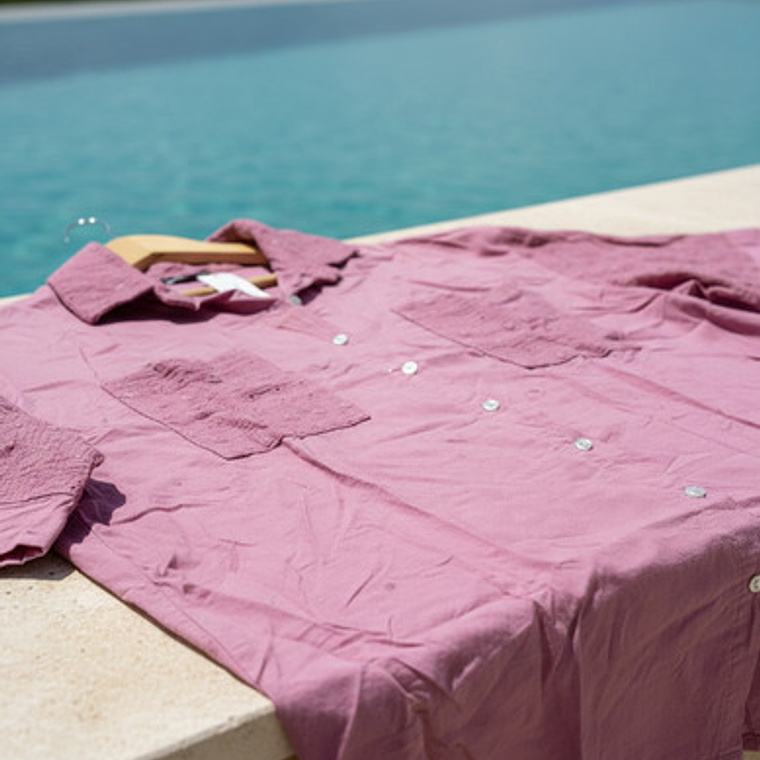 Salida De Playa O Piscina, Camisa Oversize Italiana 12