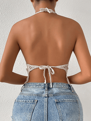 Top Tejido Tipo Crochet - Nataly