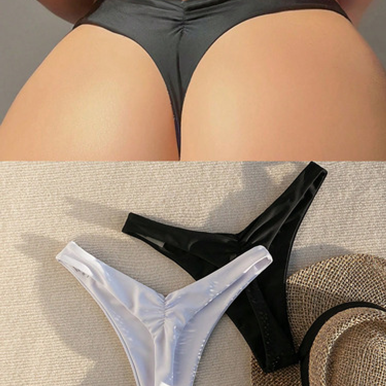 Calzon De Bikini Tipo Push Up Colaless - Romina 1