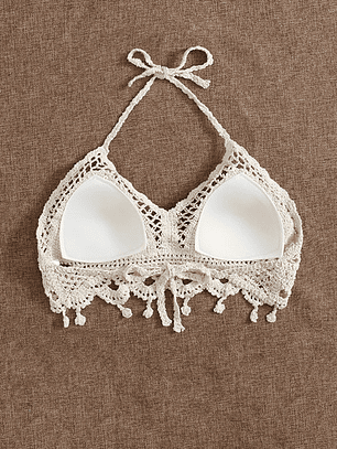 Top Tejido Tipo Crochet - Bianca