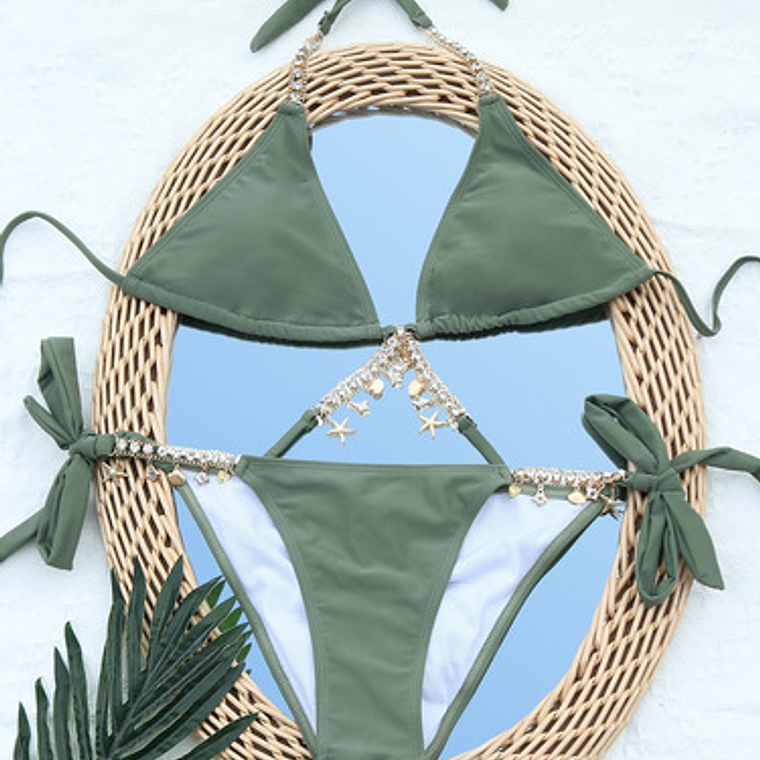 Bikini Tipo Tanga Push Up, Traje De Baño 2 Piezas - Ariadna 4