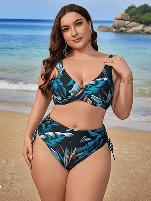 Bikini Tallas Curvy, Traje De Baño Curvy - Bella