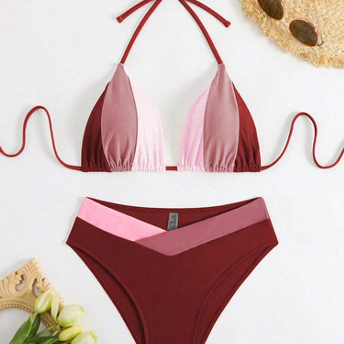 Traje De Baño, Bikini 2 Piezas, Top Y Tanga  - Agus 4