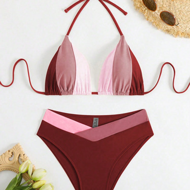 Traje De Baño, Bikini 2 Piezas, Top Y Tanga  - Agus 4