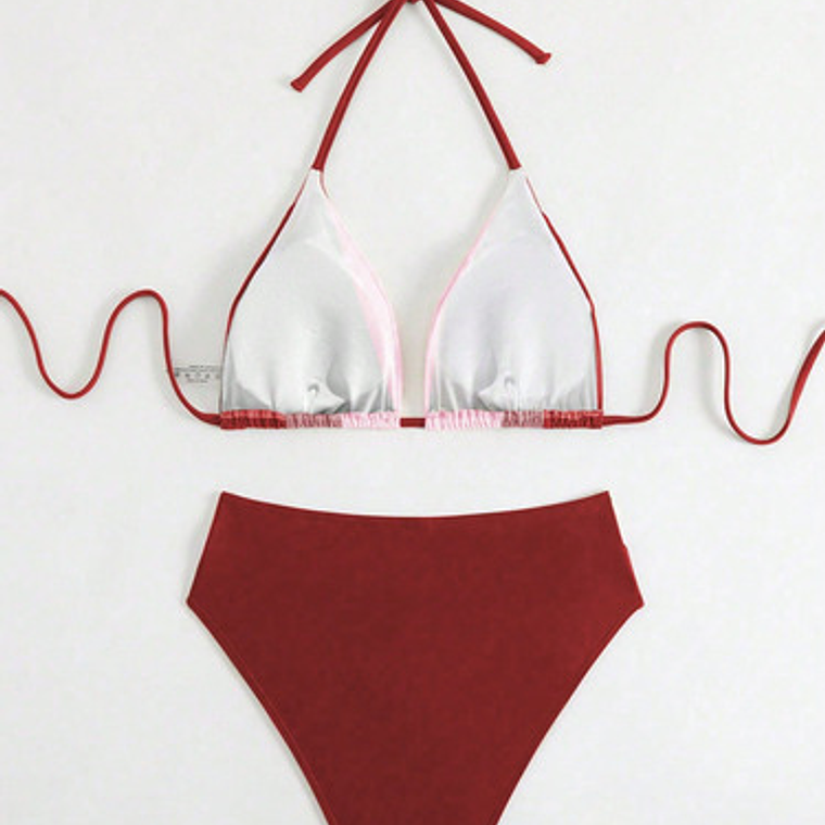 Traje De Baño, Bikini 2 Piezas, Top Y Tanga  - Agus 5