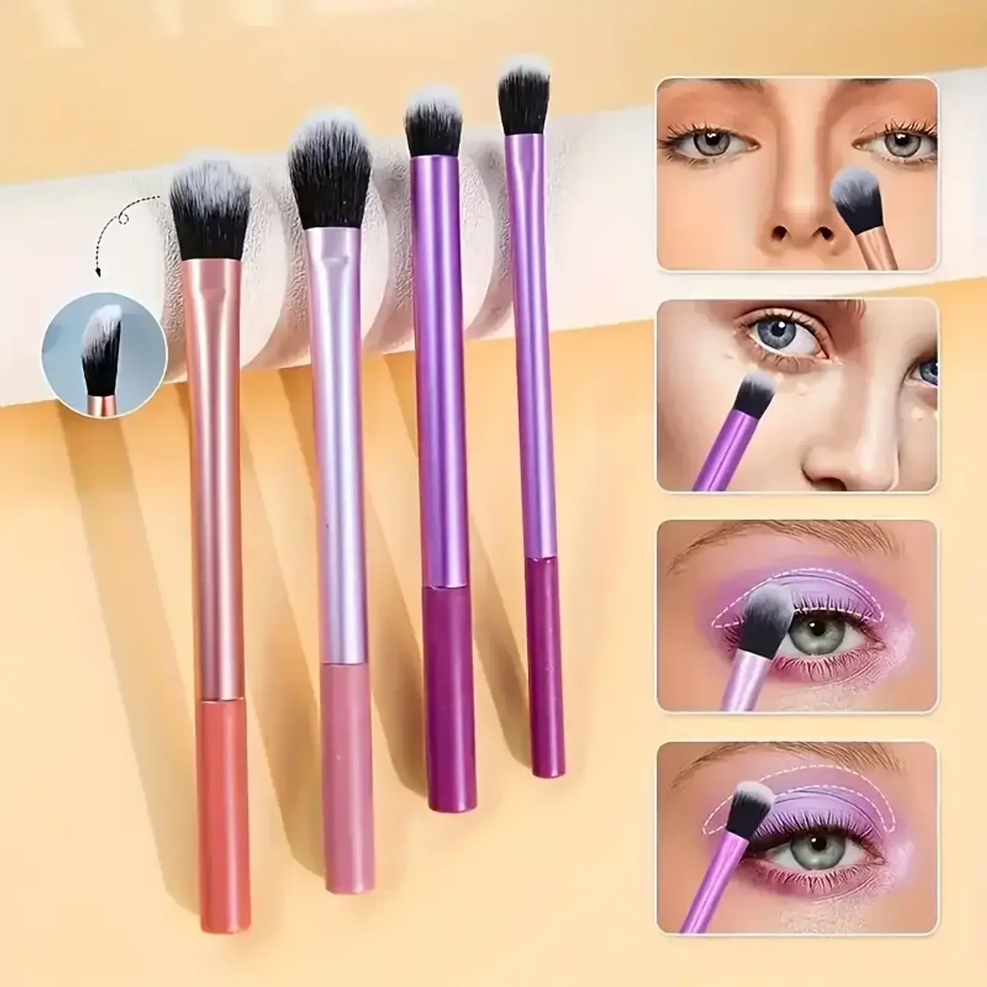 Set de 8 brochas de maquillaje | ALMENDRA 5