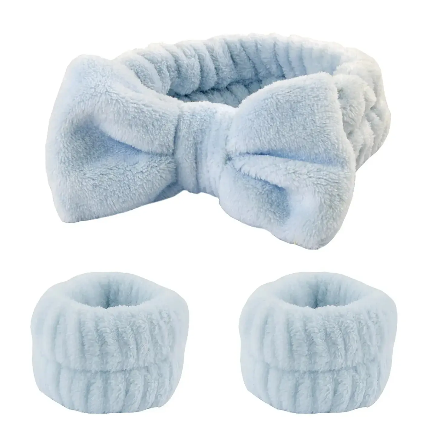 Set de diadema y muñequeras para rutina facial | ALMENDRA 6